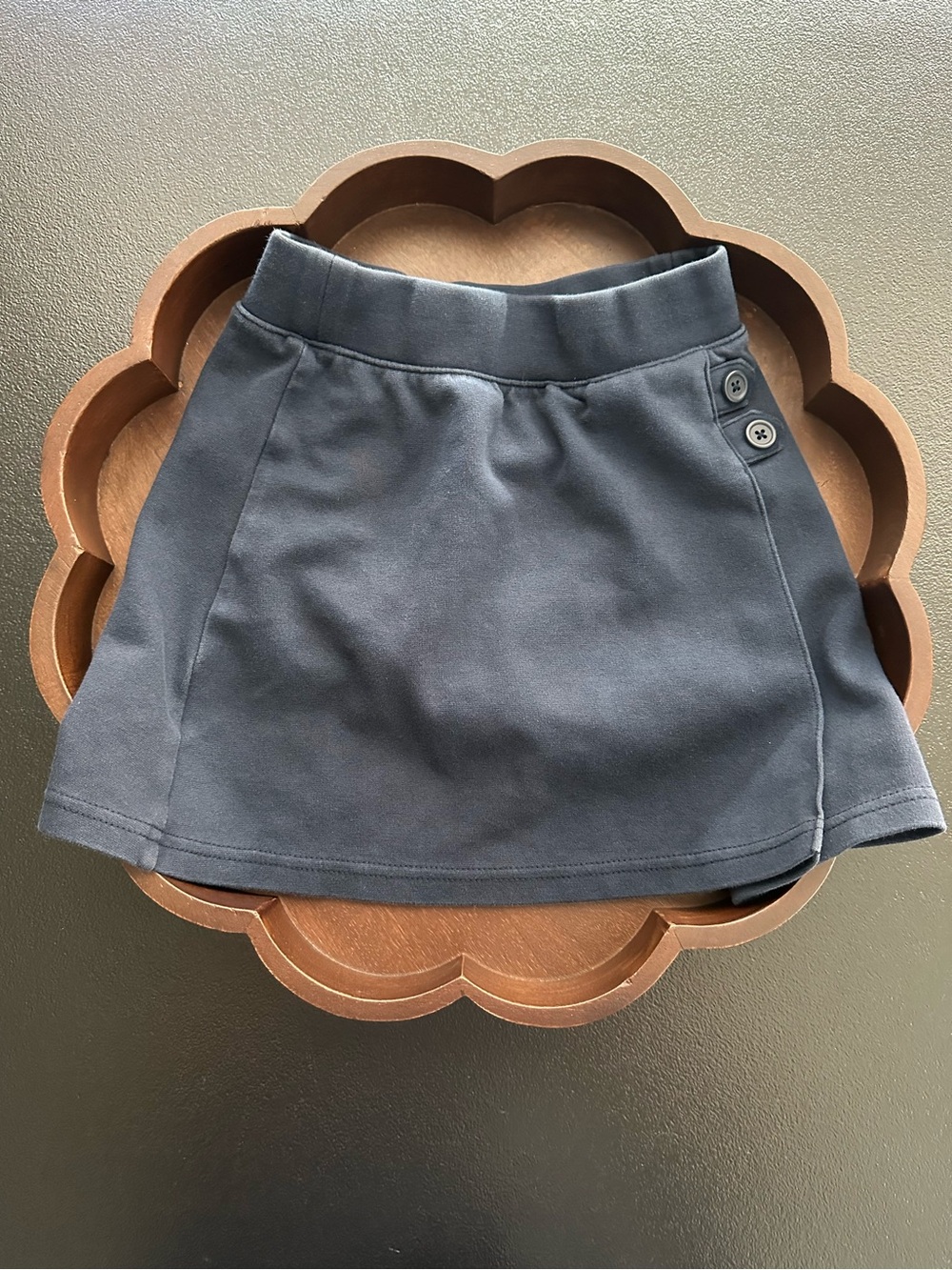 Girls Cat & Jack Navy Blue Skort with Side Buttons Size 4/5  XS